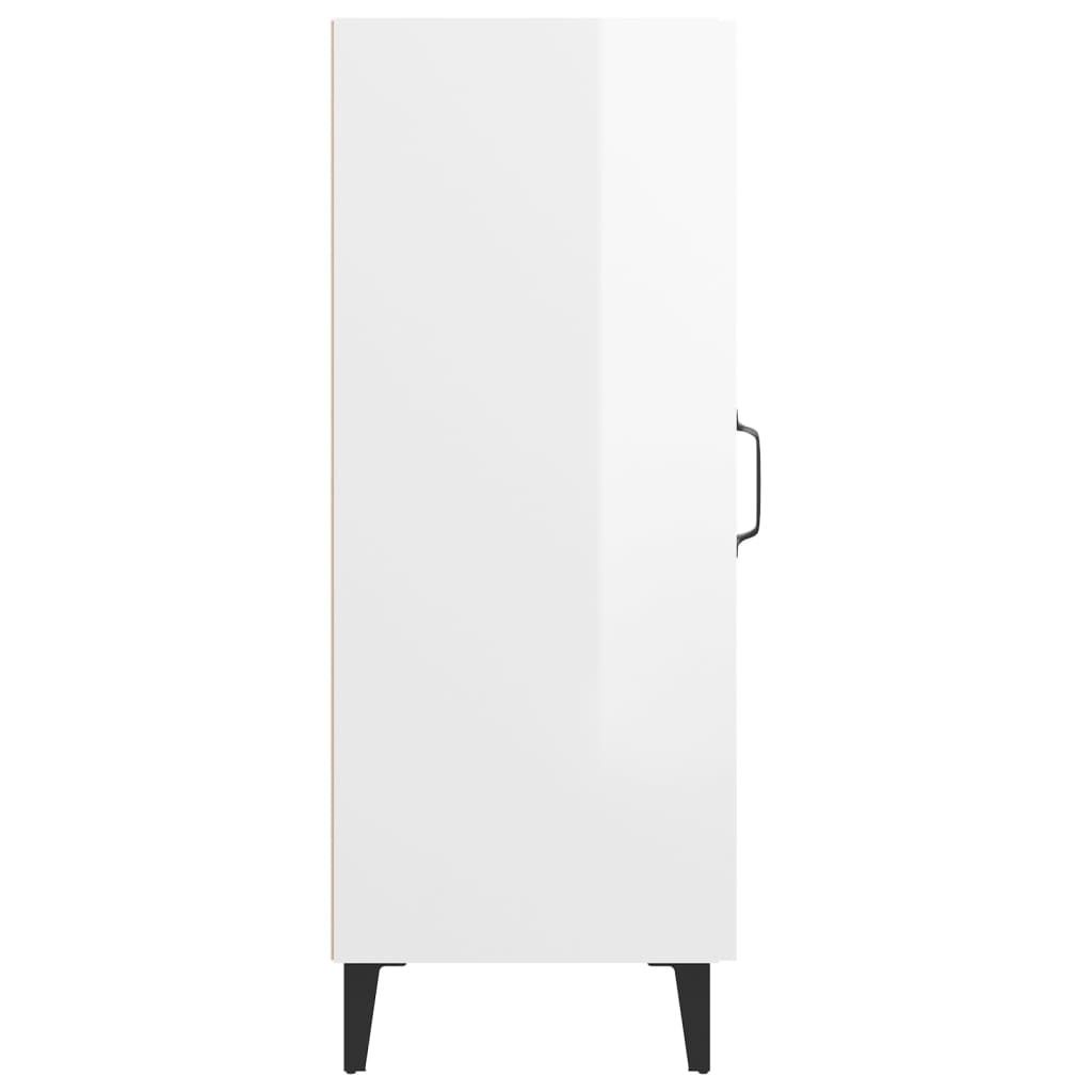 vidaXL Kredens biały wysoki połysk 34,5x34x90 cm materiał Zdjęcie produktu 7