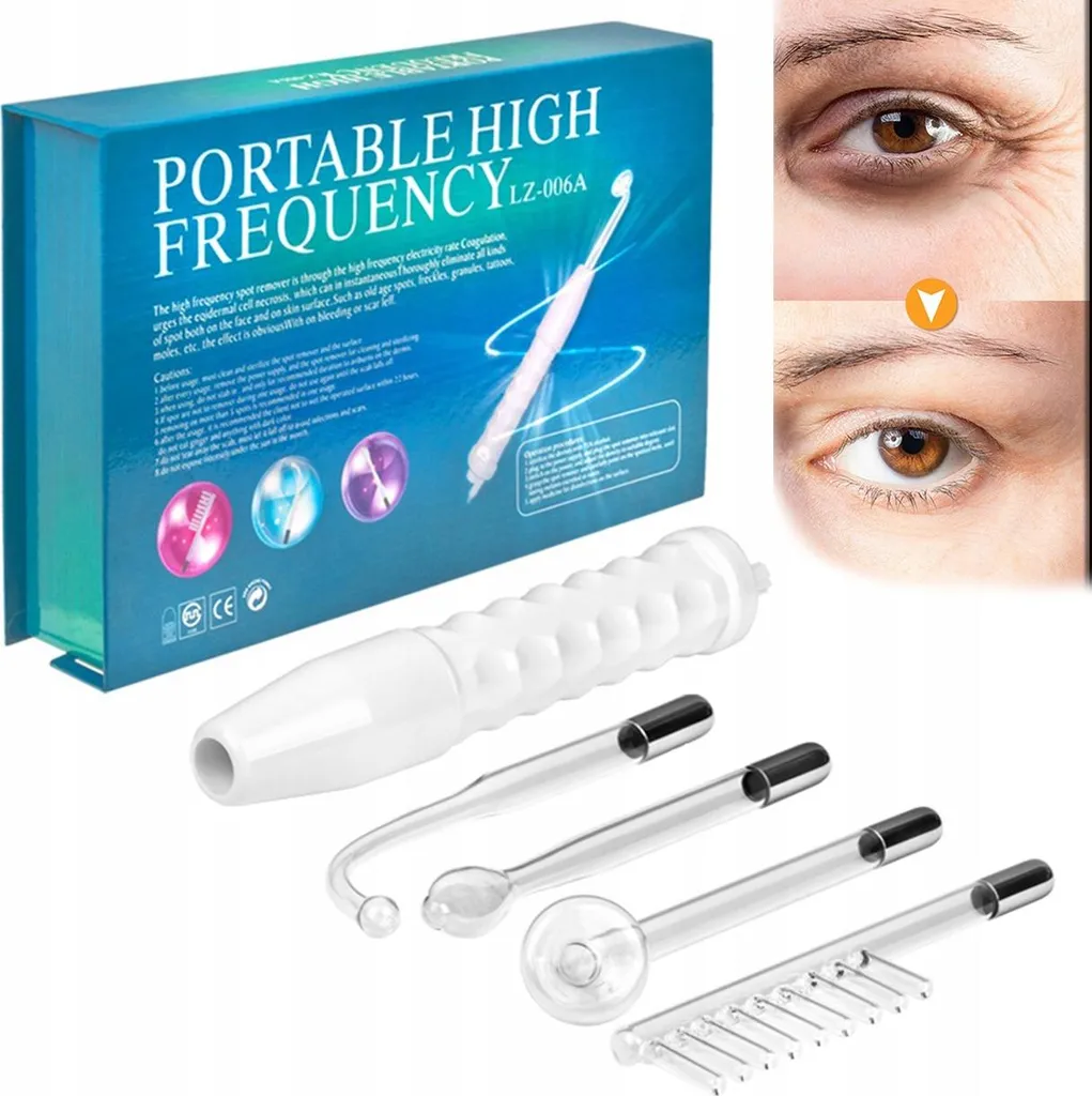 Dispositivo Alta Frequenza Viso Corpo 4 Elettrodi - Kit Professionale Darsonval