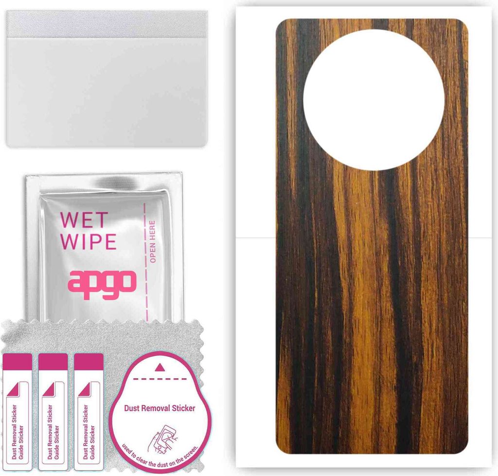 apgo Rückseite Schutzfolie, Skin, kompatibel mit Honor X9 4G, Hinten Displayschutzfolie aus Vinylfolie, kratzfest, einfache Montage - Tigerwood