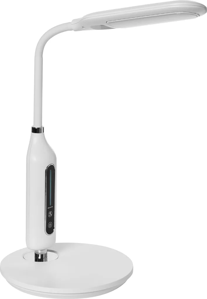 BELIANI Lampe de bureau LED blanche en métal et silicone avec bras réglable