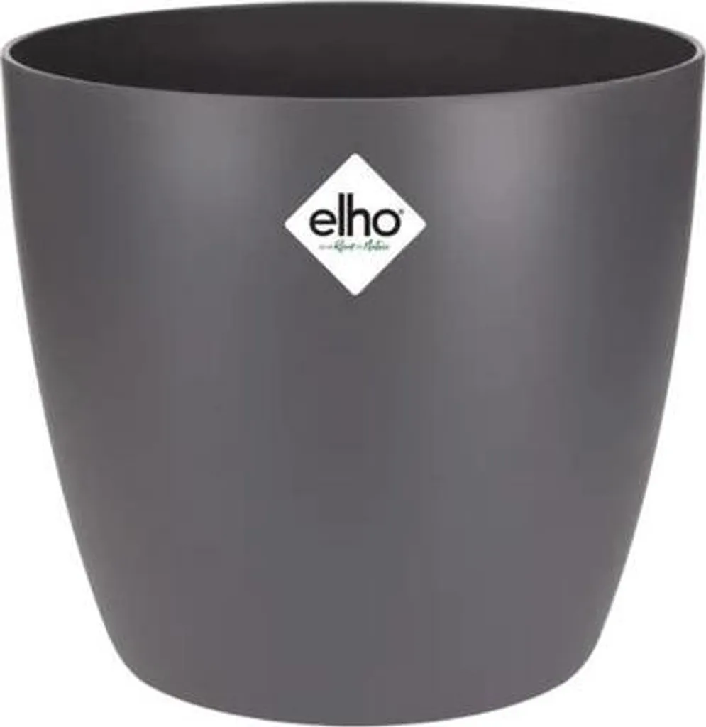 Pot de fleurs 18 cm anthracite incassable et résistant aux UV