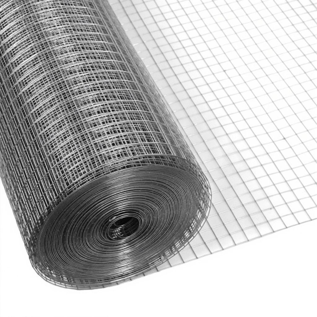 1m x 10m Silber Volierendraht Maschendrahtzaun Maschendraht Produktbild 