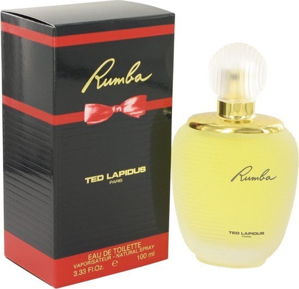 A perfume bottle and its box are displayed against a white background.