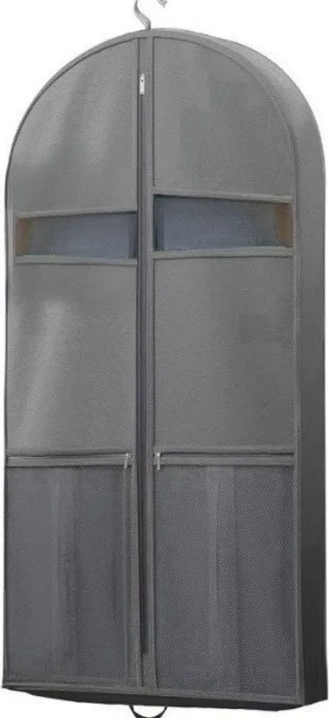 INF Custodia Vestiti 60x110cm con Soffietto 12,7cm - Stock Grigio