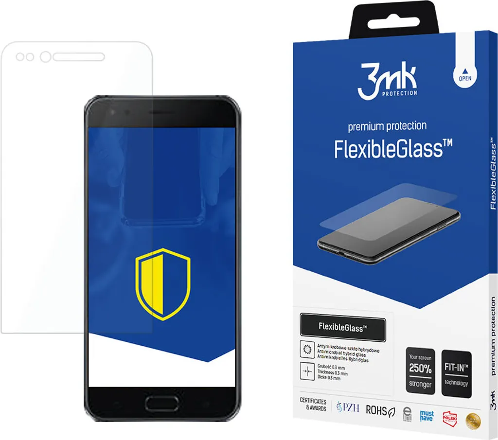 Pellicola Ibrida 3mk FlexibleGlass Asus Zenfone 4 - Zero Bolle 7H
