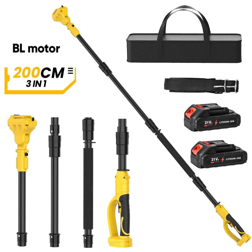 Élagage sans effort : Extension Braun pour sécateur 18V avec 2 batteries