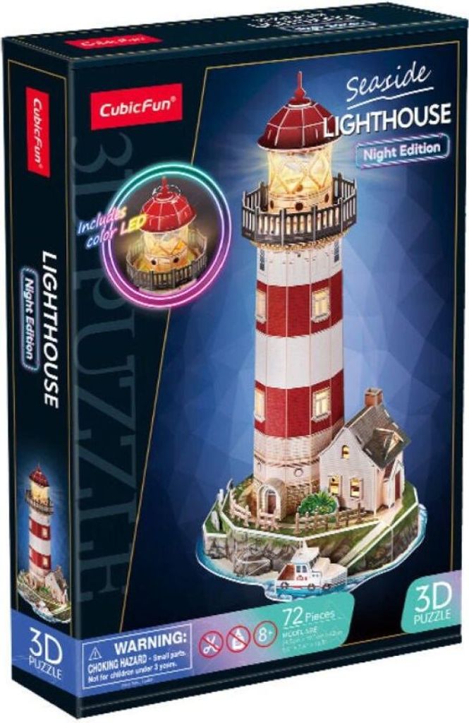 Cubic Fun 3D-Puzzle Leuchtturm Nacht Version 05409