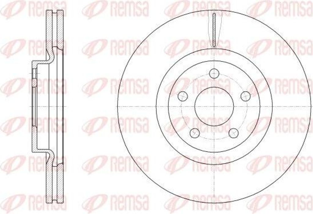 REMSA 62548.10 Bremsscheibe OE 2015368 kompatibel mit Galaxy, S-Max