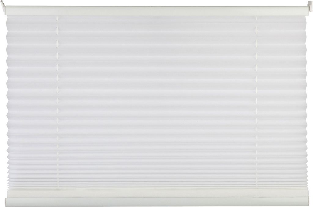 Plissee - Weiß - 100 x 130 cm - Klemmträger