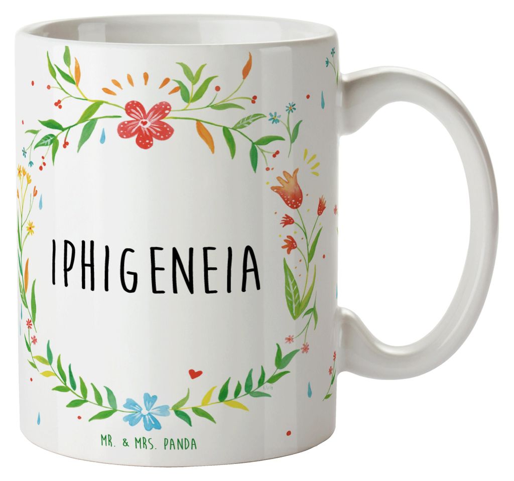Mr. & Mrs. Panda Kaffeetasse Iphigeneia - Geschenk, Teetasse, Trinkbecher, Pott, Becher, Tasse