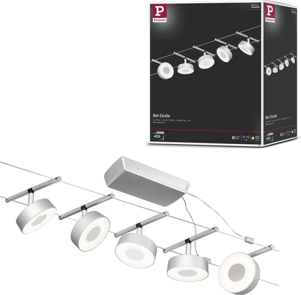 Paulmann CorDuo LED Seilsystem Circle Basisset