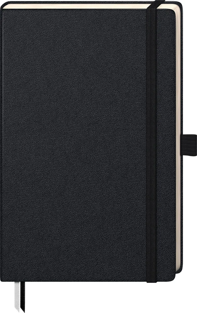 Carnet de bord noir BRUNNEN 12,5 x 19,5 cm pour notes de réunion et croquis