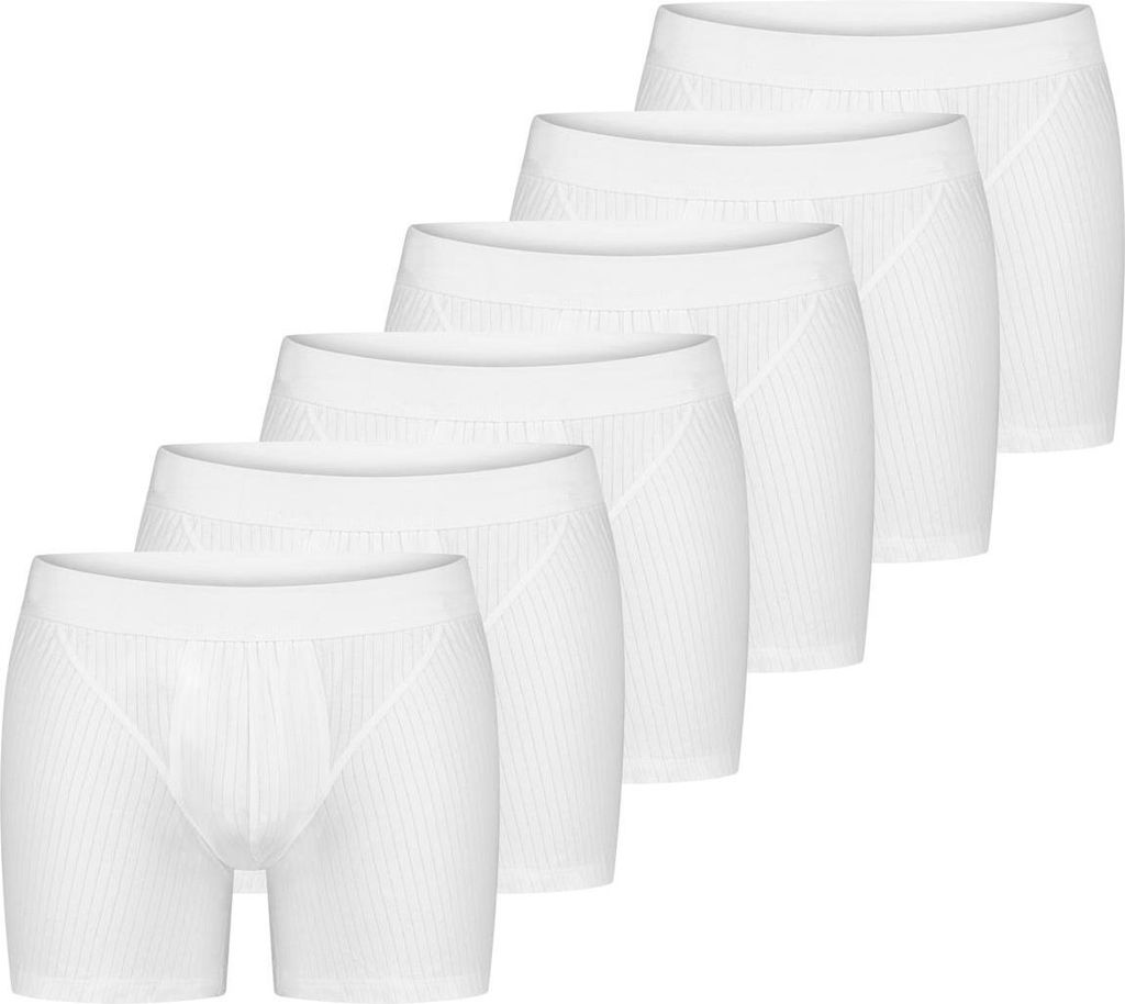 Schiesser 6er Pack Baumwolle Essentials Authentic Retro Short / Pant Elegantes Nadelzug-Design, Weiche Single-Jersey-Qualität, Perfekte Passform m...