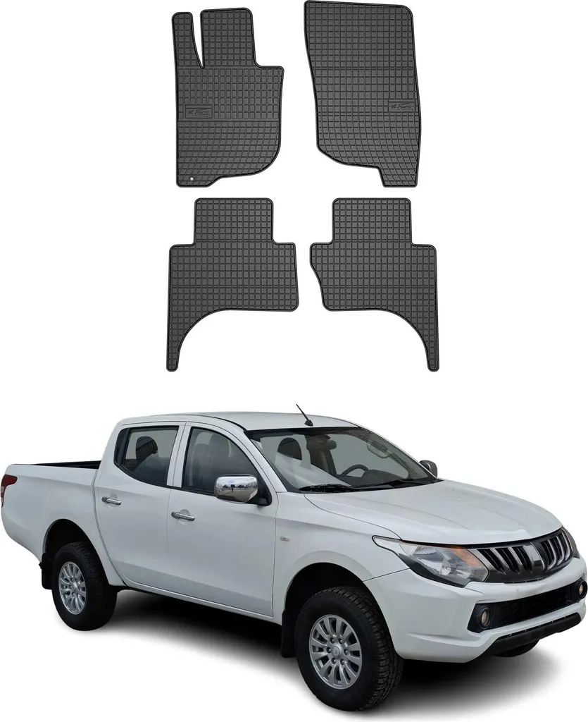 OFFERTA Tappetini Mitsubishi L200 (14-24) - Gomma TPE 4 Pezzi - Miglior Prezzo