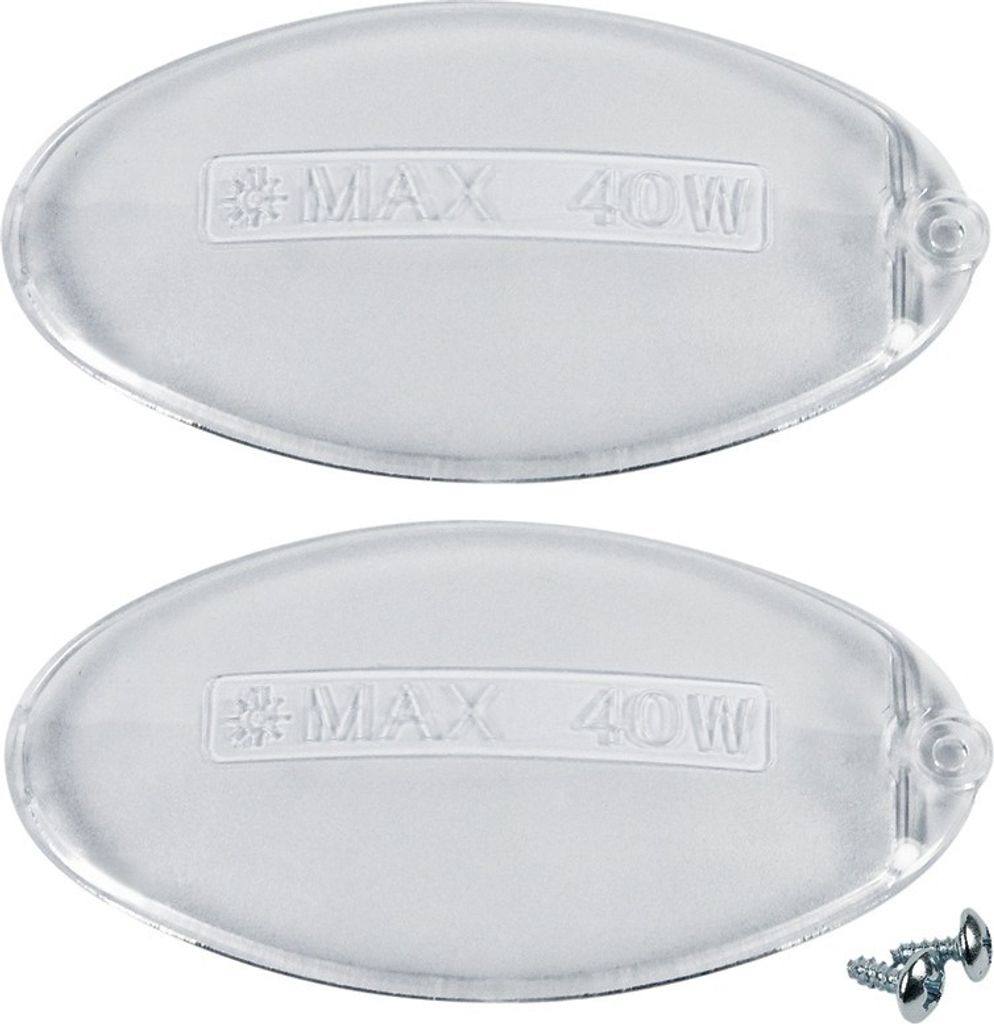 Europart 10029518 2x Lampenabdeckung Dunstabzugshaube passend wie Electrolux AEG Rex Zanussi 50248796000 Franke 1330058595 Ariston C00058249 SMEG 6...
