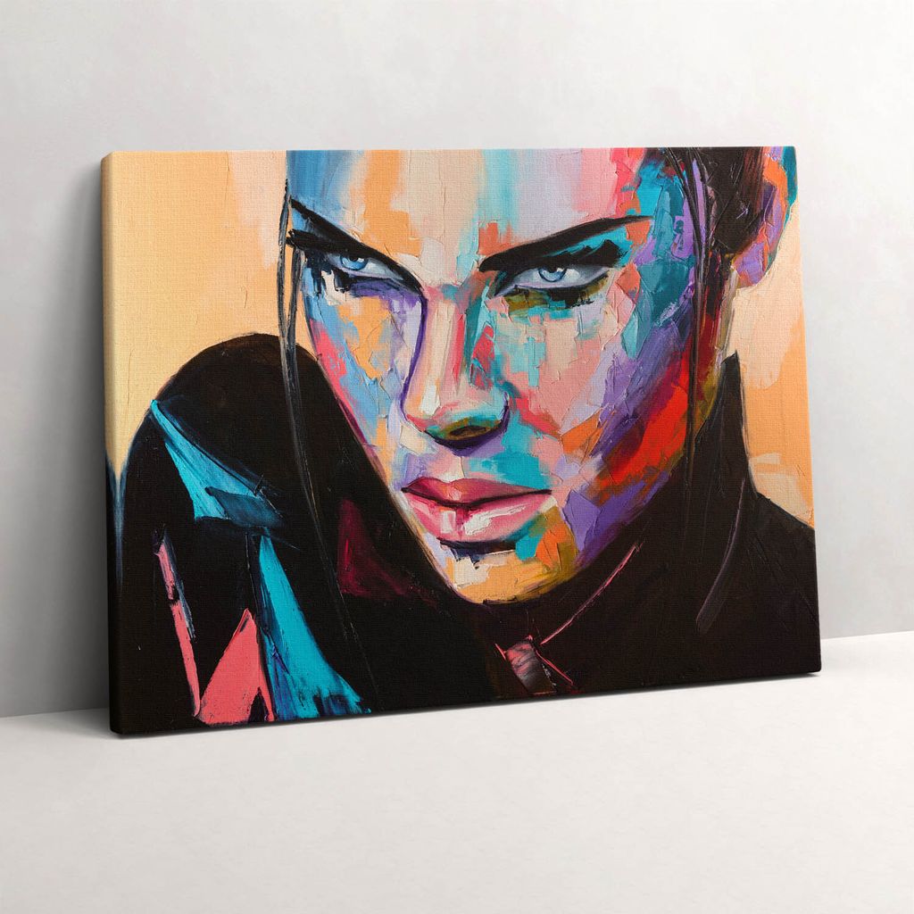 Porträt einer Frau – Leinwandbild Wandbild – 80x60 cm – Leinwandbilder – Wandbilder – Schlafzimmer – Flur
