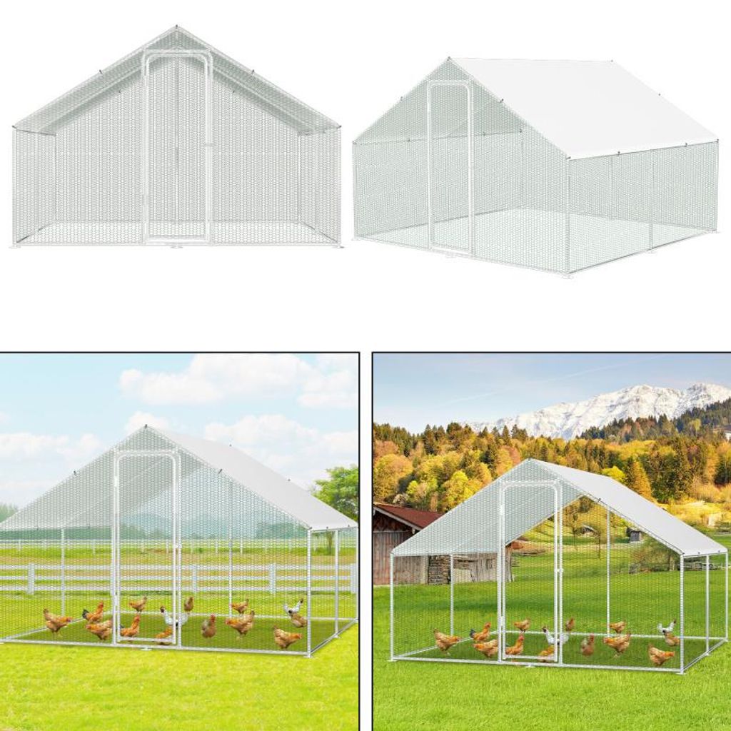 3x3x2mHühnerstall 3x3x2m Hühnerhaus Freilaufgehege Produktbild 