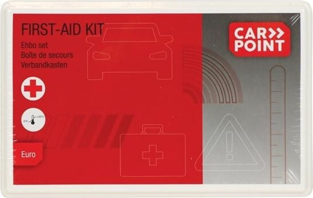CARPOINT KFZ Erste Hilfe Set Verbandskasten mit Verbandkasten für Auto LKW Motorrad
