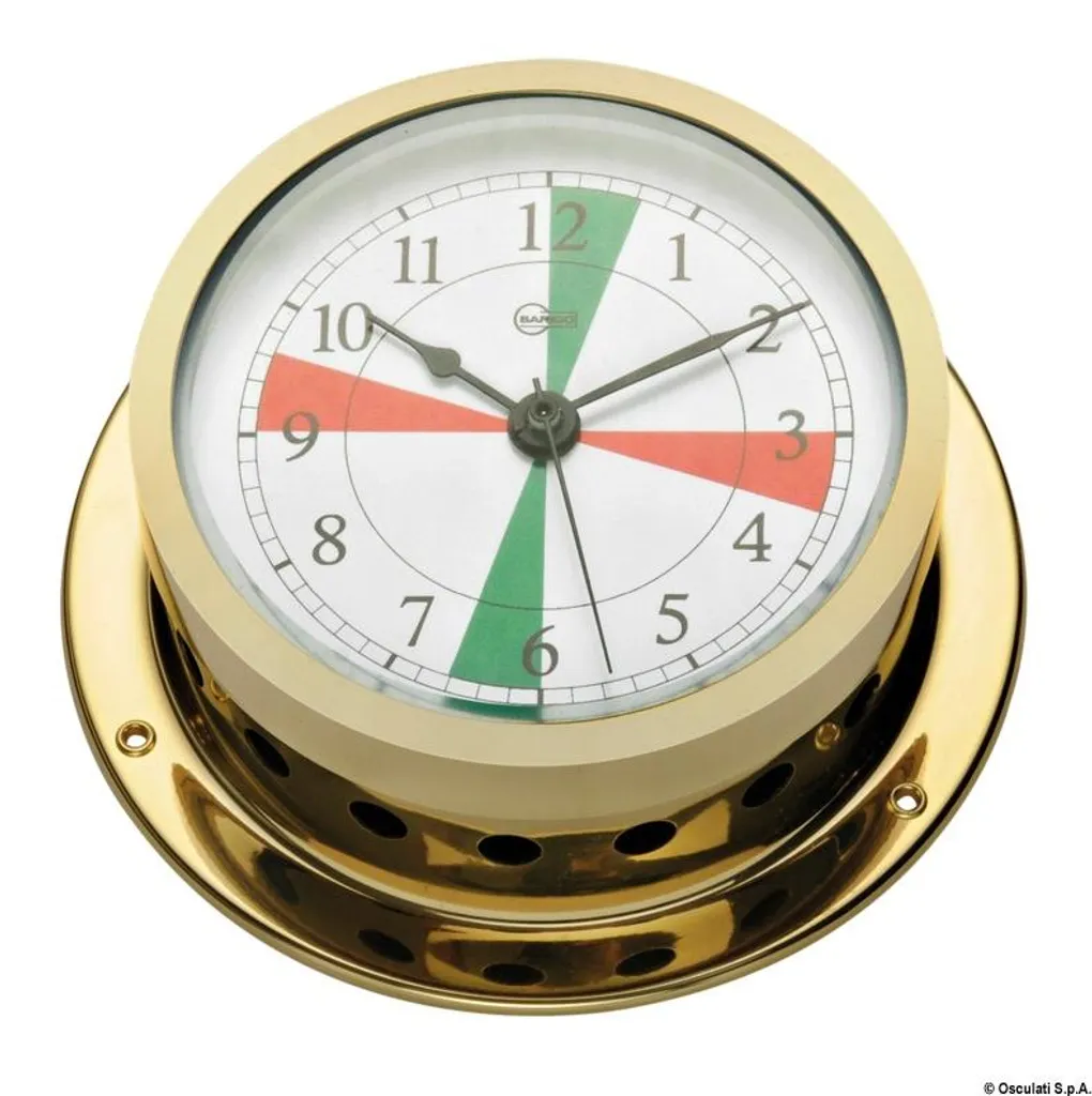 Montre à quartz Barigo Star en laiton plaqué or pour bateau - 1 pièce