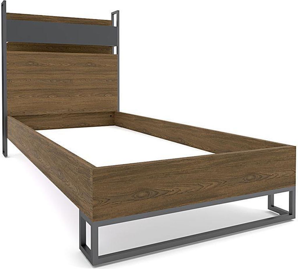 Legend Bett in Anthrazit aus Spanplatte
