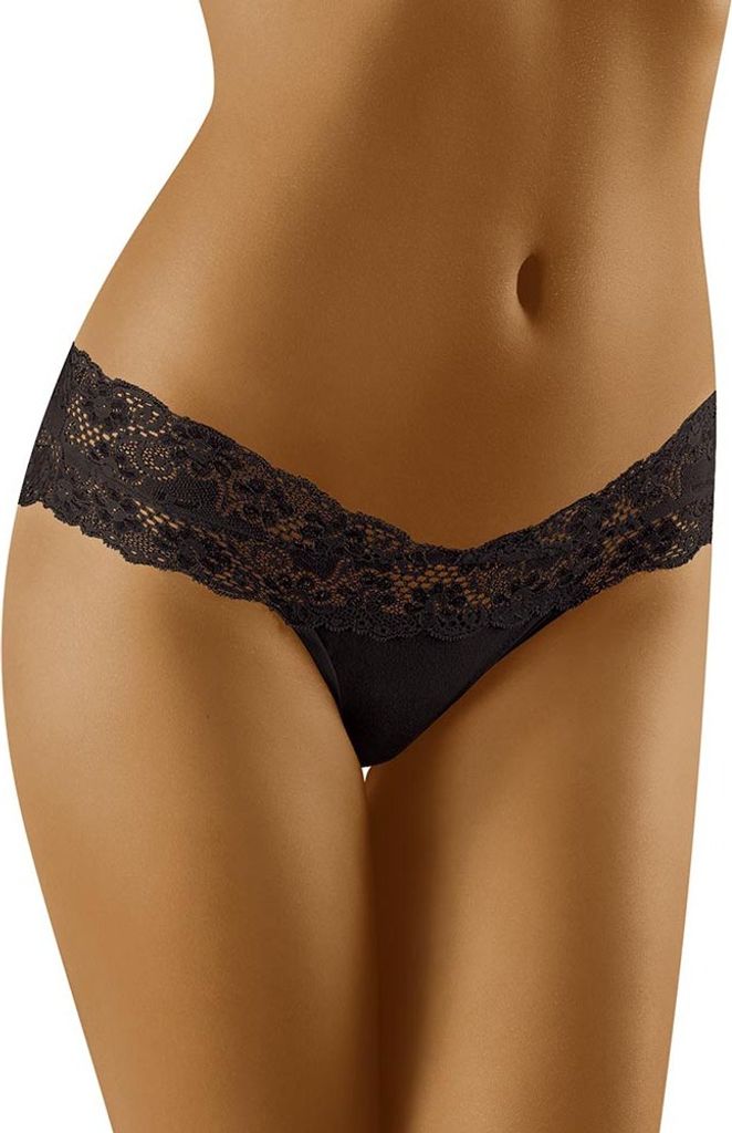 Wolbar Damen Slip WB196, Schwarz, L