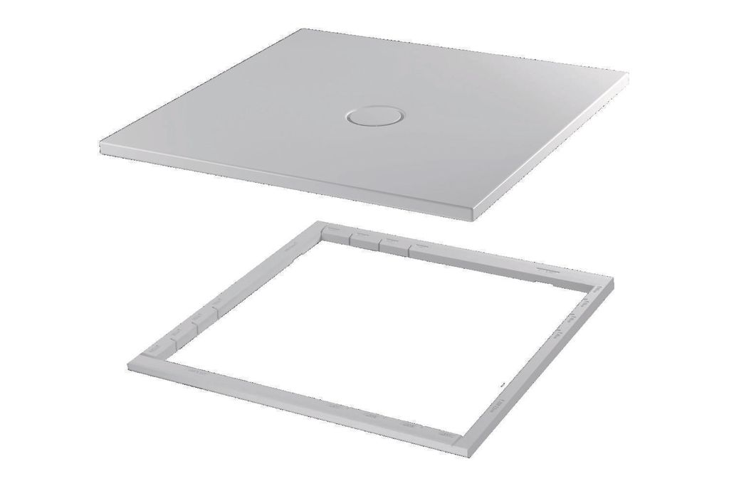 BetteFloor Duschwanne mit Minimum-Wannenträger, 1000x800mm, 5491-430T1