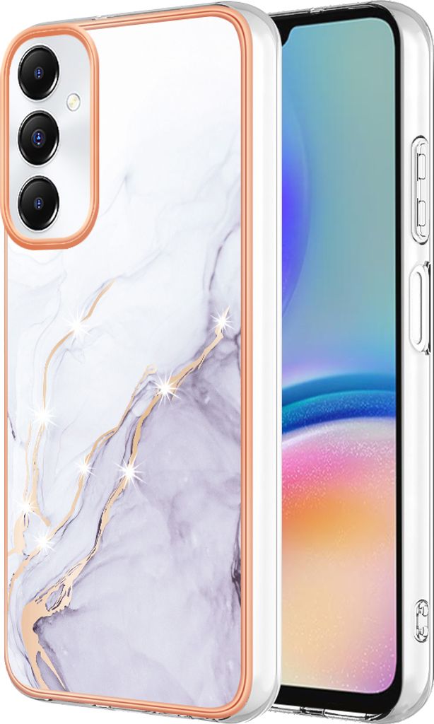 Hülle für Samsung Galaxy A05S Muster TPU Silikon Stoßdämpfer Bumper Schutzhülle Weiß