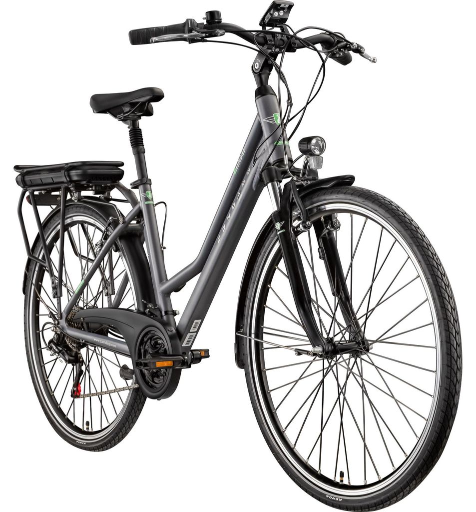Zündapp Z802 E Bike Trekking 28 Zoll grau/grün Produktbild 