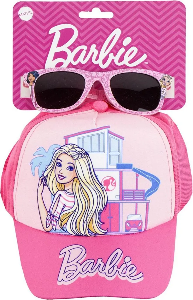 Offerta Set Estivo Barbie: Cappellino Visiera + Occhiali Sole UV400