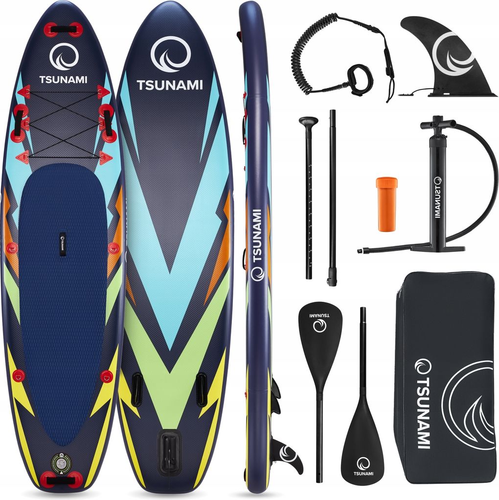 Sup Tsunami Board 320 Cm - Komplettset Pumpe, Doppelpaddel Und Leine
