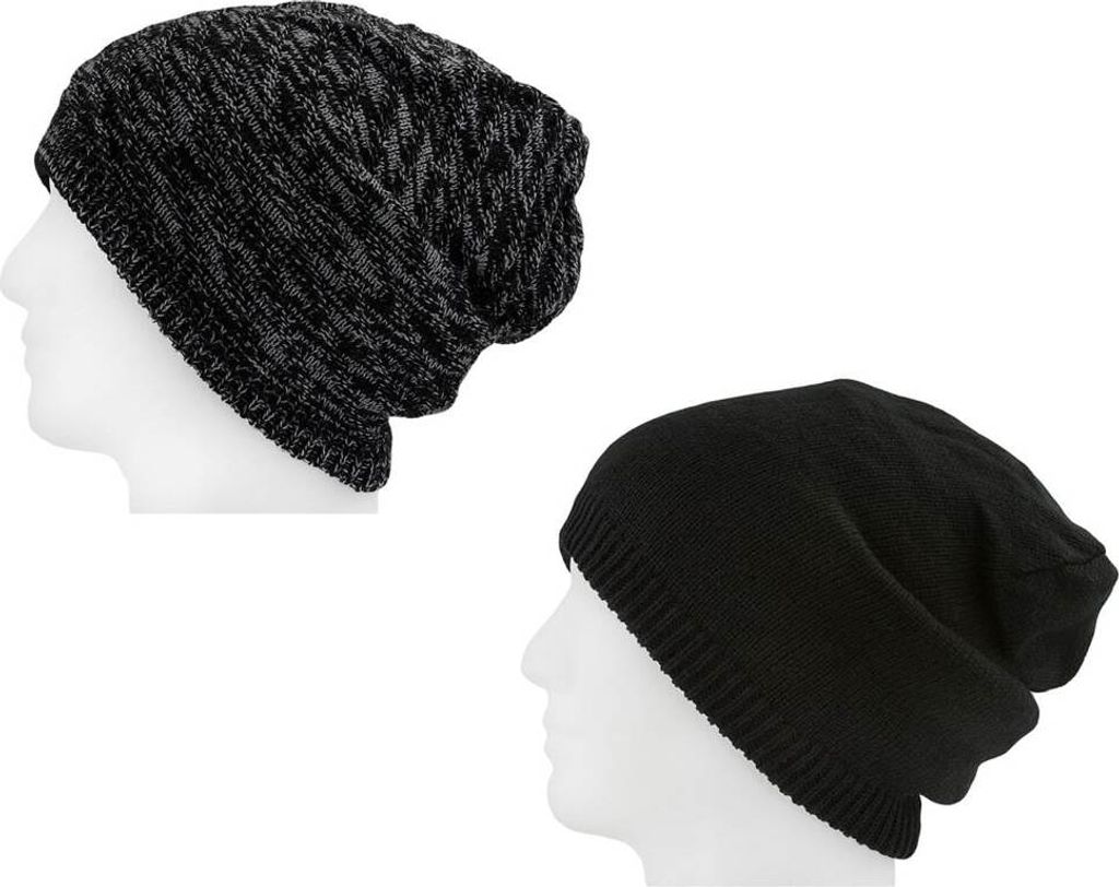 Oblique Unique XXL Beanie Mütze zweiseitig Damen Herren Produktbild 
