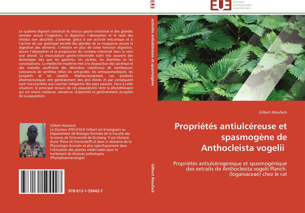 Propriétés antiulcéreuse et spasmogène de Anthocleista vogelii