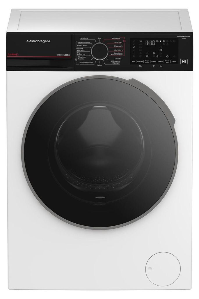 Elektrabregenz WTX 8501 T, Přední plnění, Stojací, Bílá, Obrázek produktu 