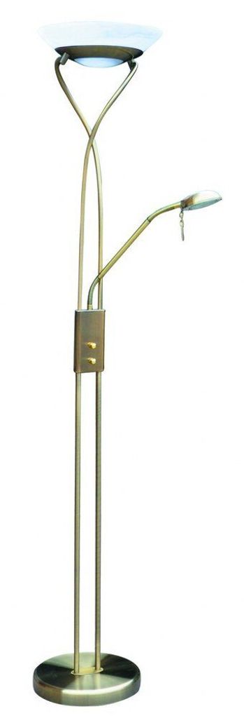 Rabalux 4078 Stehlampe Gamma, R7s-G9, 230W, 2700K, 4970lm, bronze-silber, rund, warmweiß, Klassisch