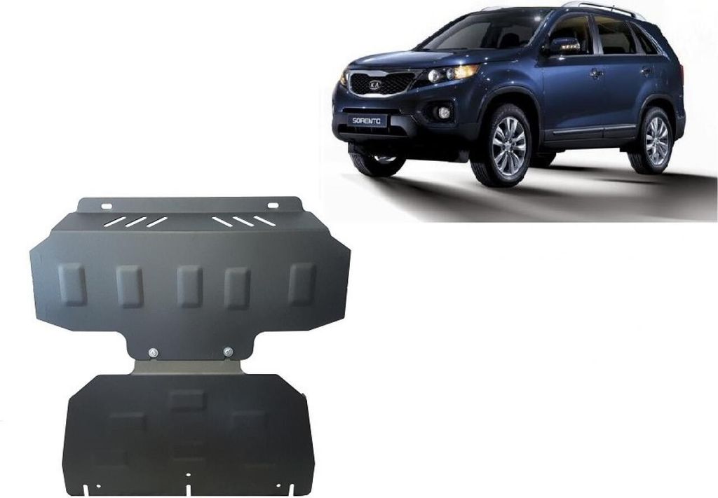 Stahl Unterfahrschutz für Motor und Kühler Kia Sorento