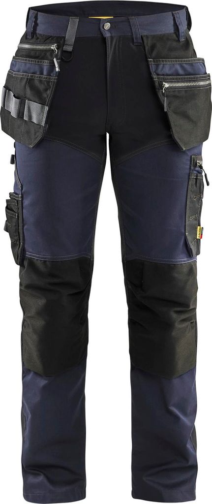 Blakläder Handwerker Arbeitshose mit Stretch 1599, Farbe:Dunkel Marineblau/Schwarz, Größe:C60