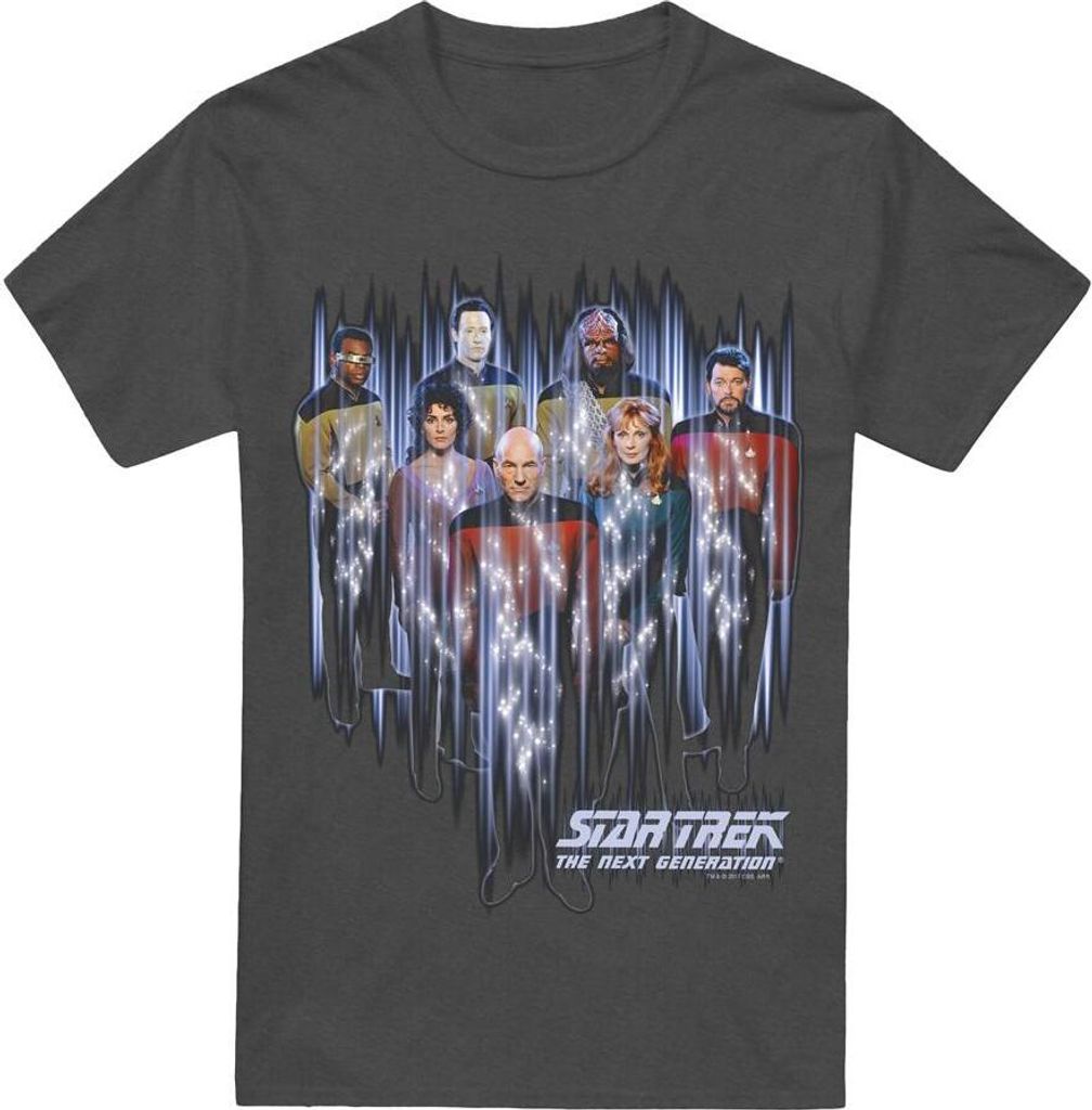 Star Trek - "Beam Us Up" T-Shirt für Herren/Damen Uni TV17638 (XL) (Holzkohle)
