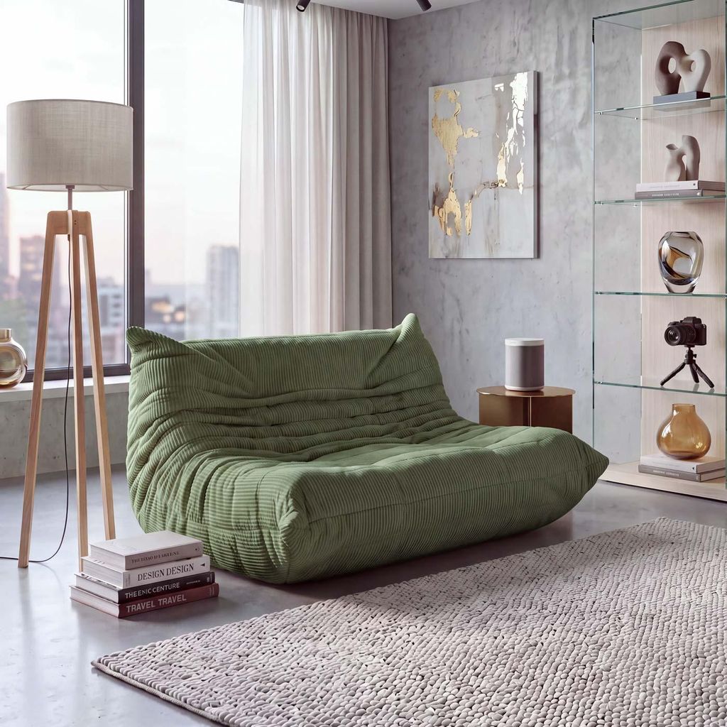 2-Sitzer Sofa HWC-R34, Zweisitzer 2er-Sofa Couch