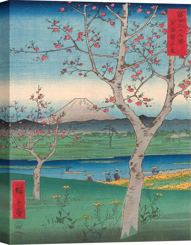 Habillez vos murs vides avec le tableau japonais Hiroshige 60 x 40 cm