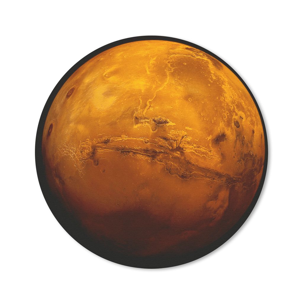 MuchoWow Mauspad Mousepad Der rote Planet Mars an einem dunklen Himmel 40x40 cm - Mousepads - Maus Mat - Pad - Mausunterlage - Schreibtisch Acces...