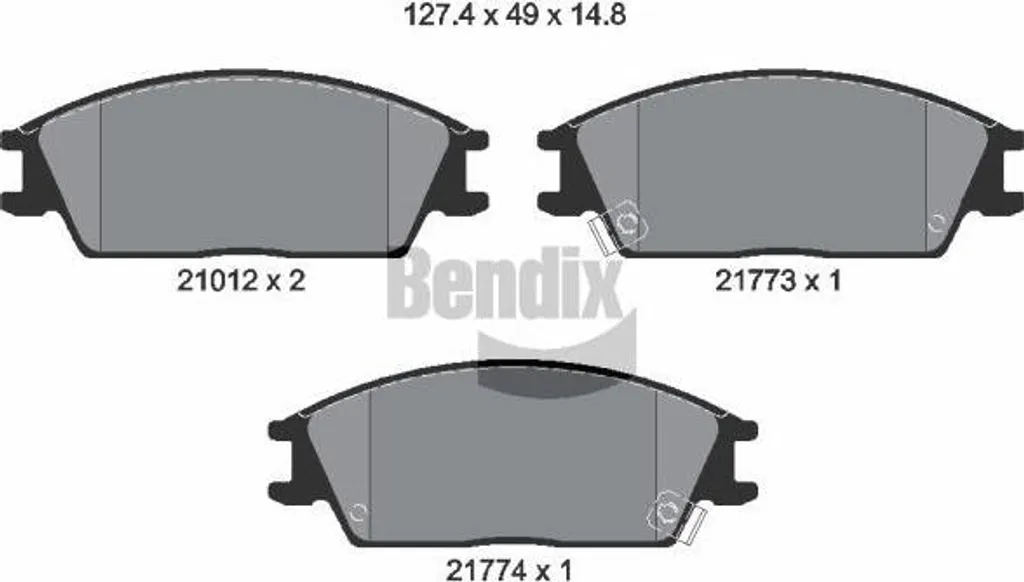 Plaquettes de frein pour Hyundai Lantra et Getz, sécurité route BENDIX