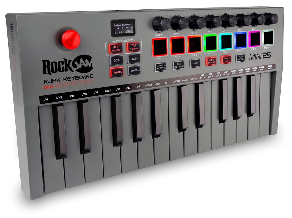 RockJam Go 25 tasti USB e tastiera MIDI Bluetooth con 8 Immagine del prodotto 