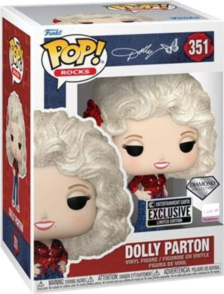 Dolly Parton Musik Funko POP! Rocks Vinyl Figur (Diamond Collection) (Exclusive)