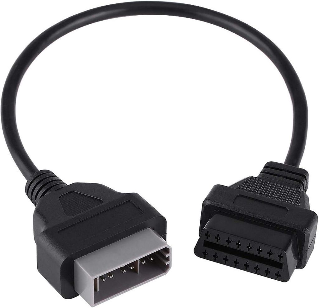 Fydun Car OBD2 Diagnosekabelanschluss Adapter 14 Pin 16 Stecker Test Flexible Verlängerungsscanner