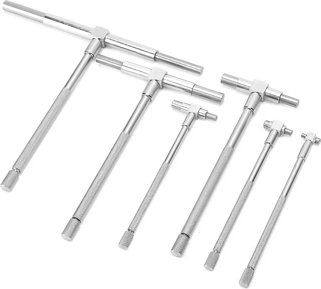 Set de 6 jauges d'alésage réglables avec piston à ressort et blocage vis - 4
