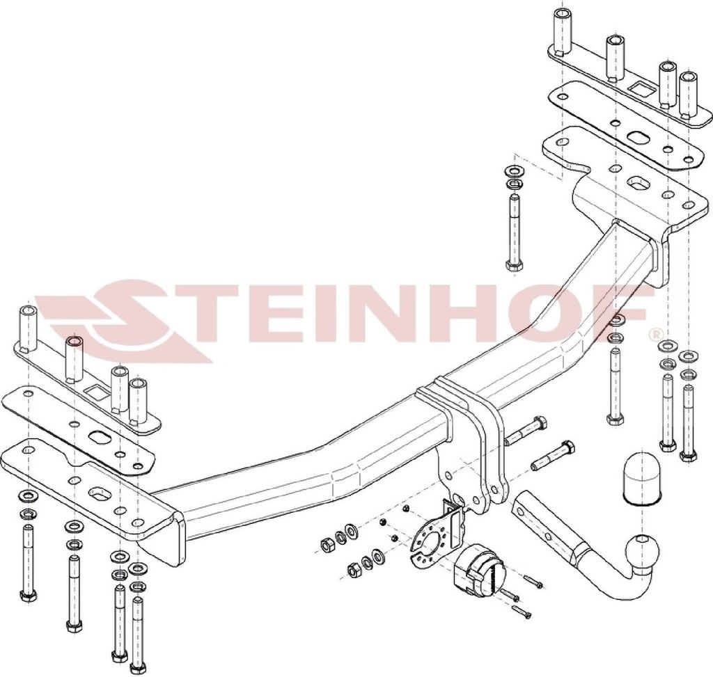 Z546931 Anhängerkupplung passend für LAND ROVER Discovery Sport 2014-04/2019 starr