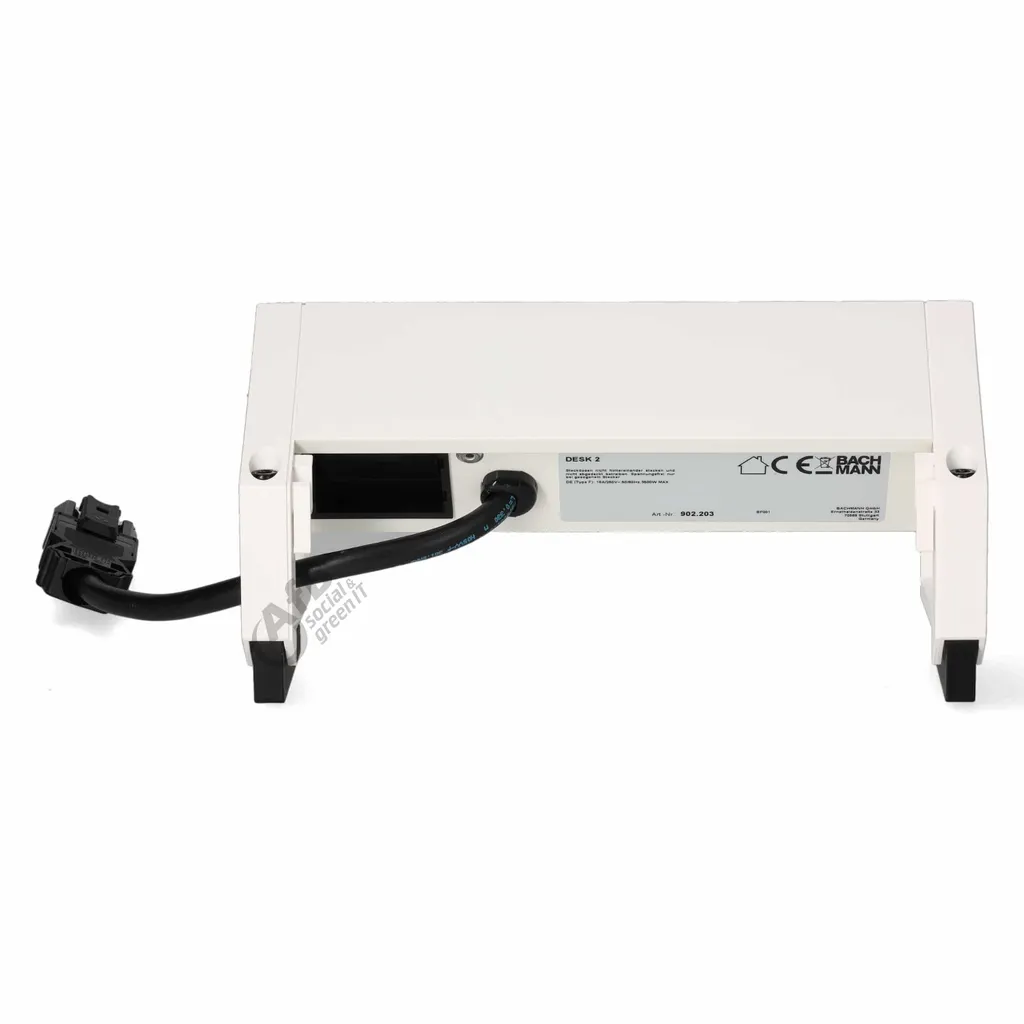 Solution Connectique Bureau BACHMANN DESK 3 Prises Fixation 10 cm - 8