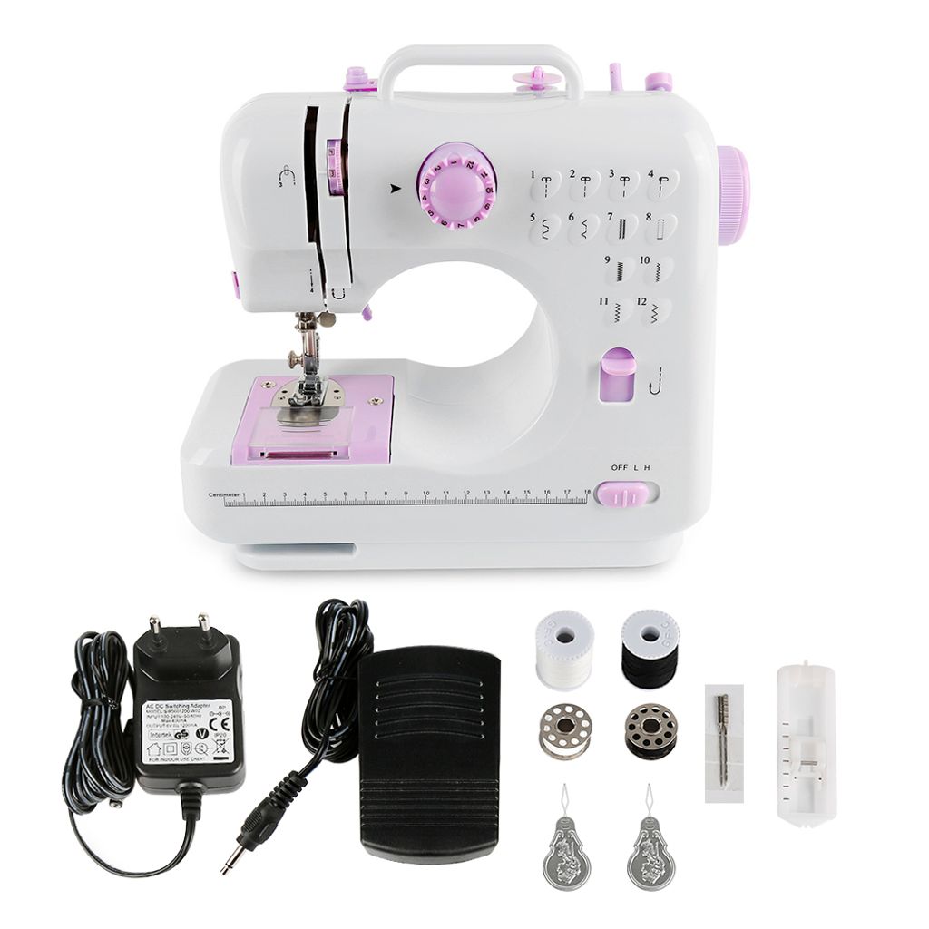 Machine à Coudre Portable Enfant – Double Vitesse – Accessoires Inclus – Cadeau Créatif 8-12 Ans