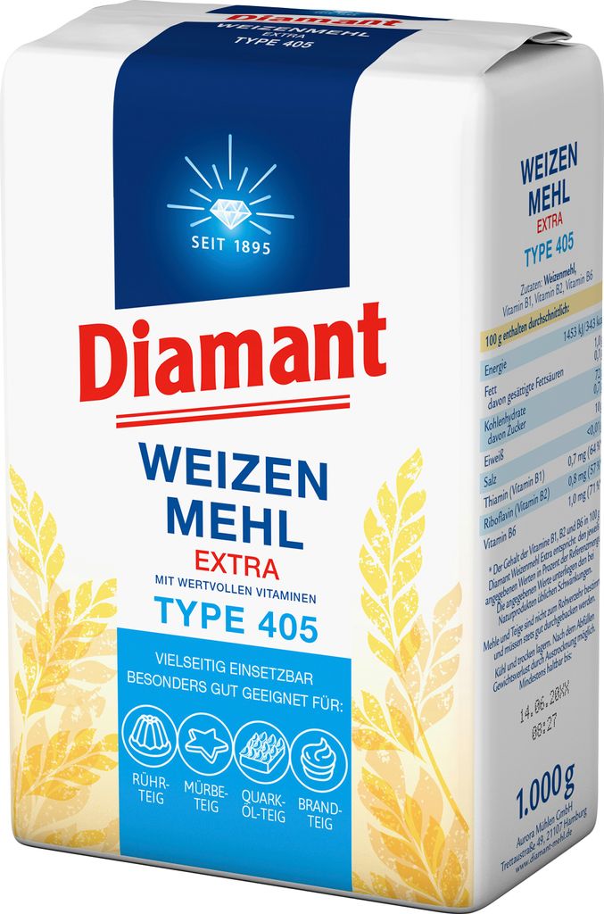 Diamant Weizenmehl Type 405 extra Produktbild 