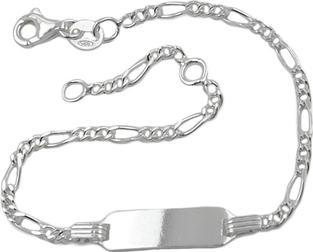 2,2mm Schildband Armkette Figarokette aus 925 Silber für Kinder 16cm